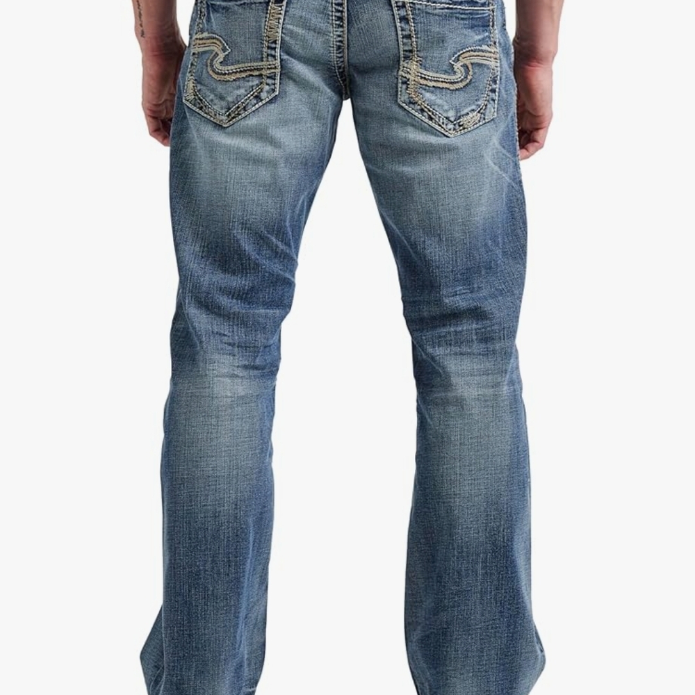 Silver Jeans Zac Relaxed Fit Denim Sraight Leg - Picture 4 of 4